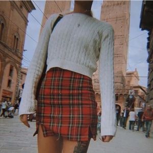 John Galt Tartan Plaid Mini Skirt One Size